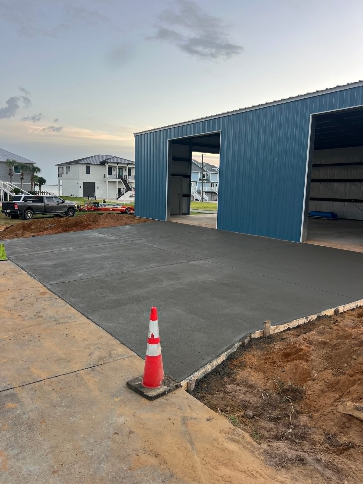 Completed concrete work by S E A Construction