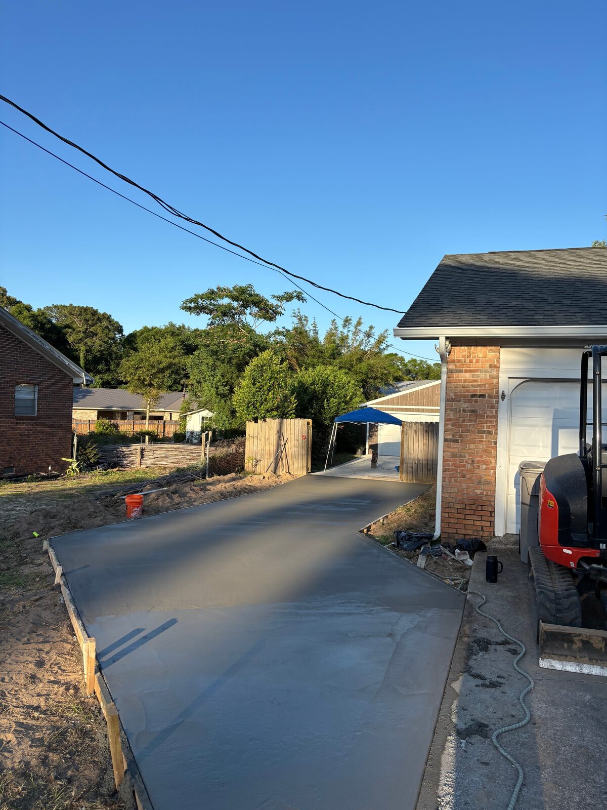 Outdoor concrete flatwork